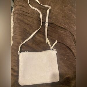 Elegant Cream Suede Women's Bag